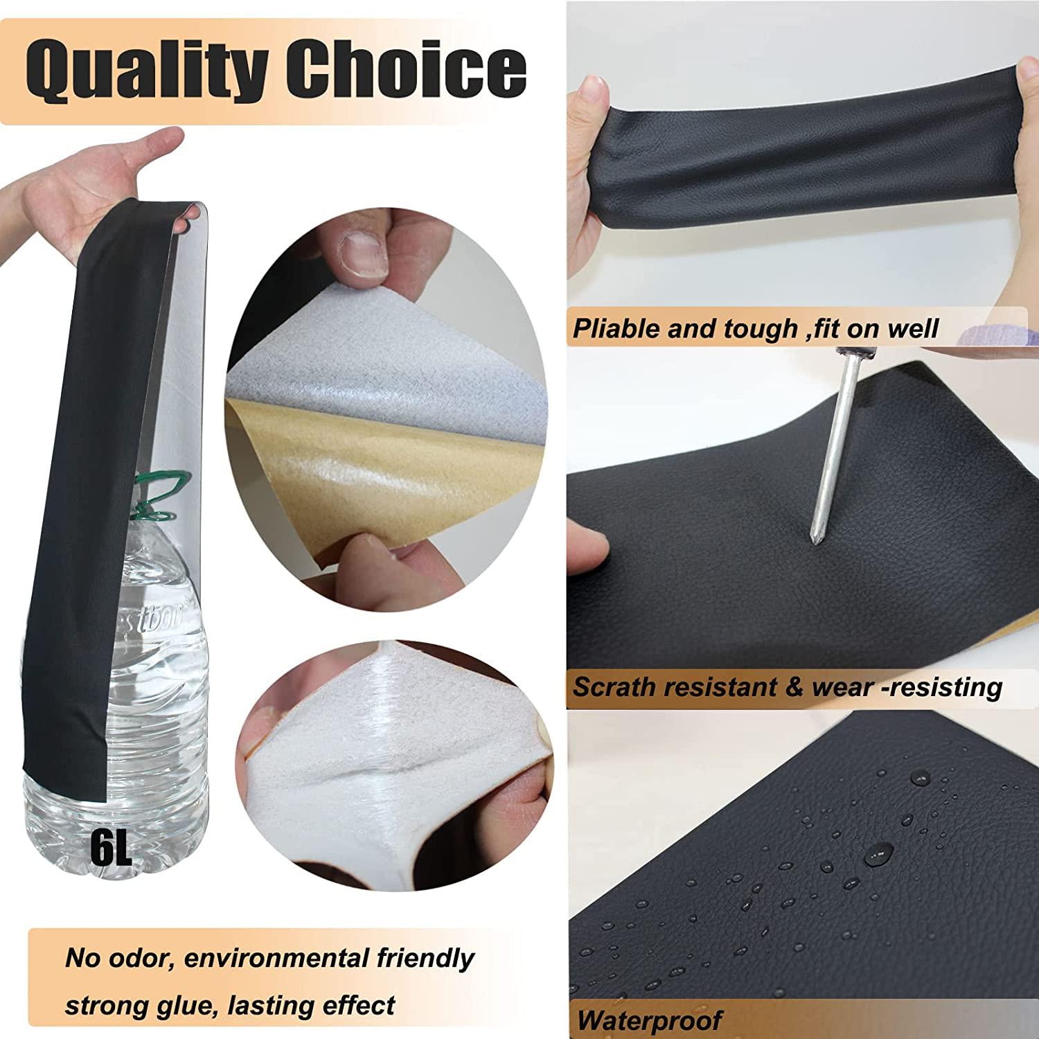 Leather Repair Patch 4X61inch Self Adhesive Tape For Couches Car Seat Sofas