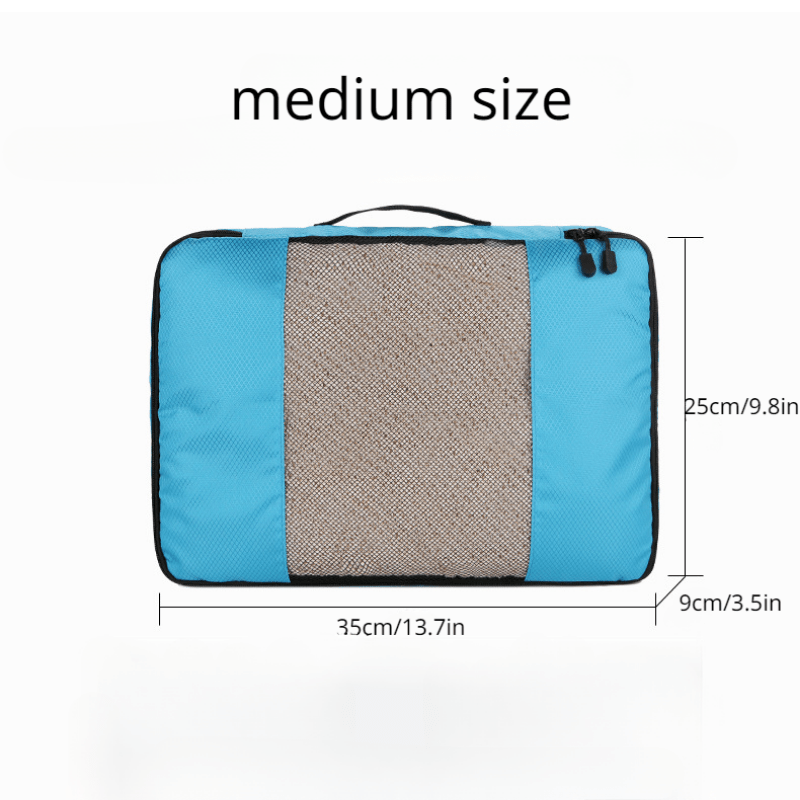3 Pcs Travel Compression Bags Zipper Luggage Bags Portable Dustproof Bags