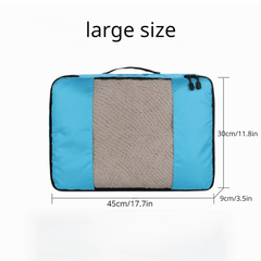 3 Pcs Travel Compression Bags Zipper Luggage Bags Portable Dustproof Bags