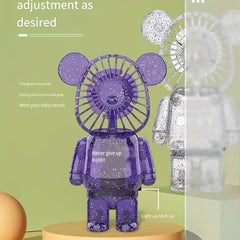Bear Shape USB Rechargeable Desktop Fan