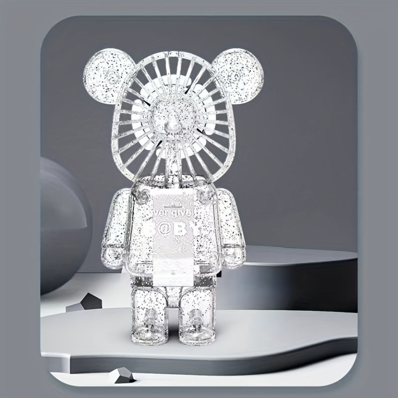 Bear Shape USB Rechargeable Desktop Fan