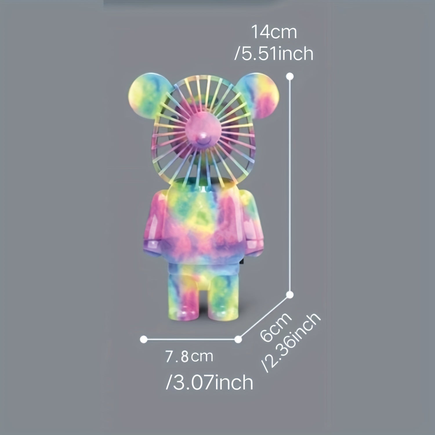 Bear Shape USB Rechargeable Desktop Fan