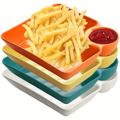 4pcs Unbreakable Serving Platter Set Snack Plate 18 X 16 Dishes Appet