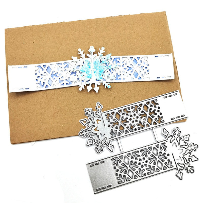 Embossed Die Template Christmas Snowflake Greeting Card Scrapbooking DIY