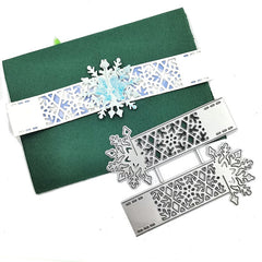 Embossed Die Template Christmas Snowflake Greeting Card Scrapbooking DIY