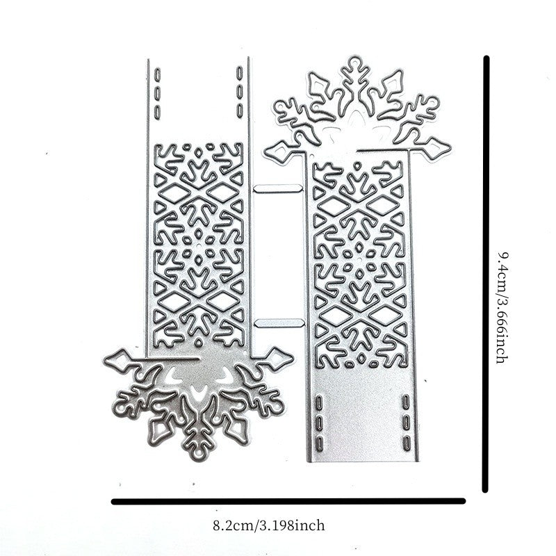 Embossed Die Template Christmas Snowflake Greeting Card Scrapbooking DIY