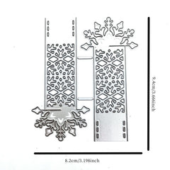 Embossed Die Template Christmas Snowflake Greeting Card Scrapbooking DIY