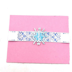 Embossed Die Template Christmas Snowflake Greeting Card Scrapbooking DIY