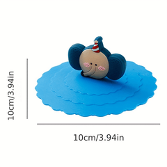 Cartoon Silicone Cup Lid Leak Proof Dust Proof Ceramic Tea Cup Water Cup Lid