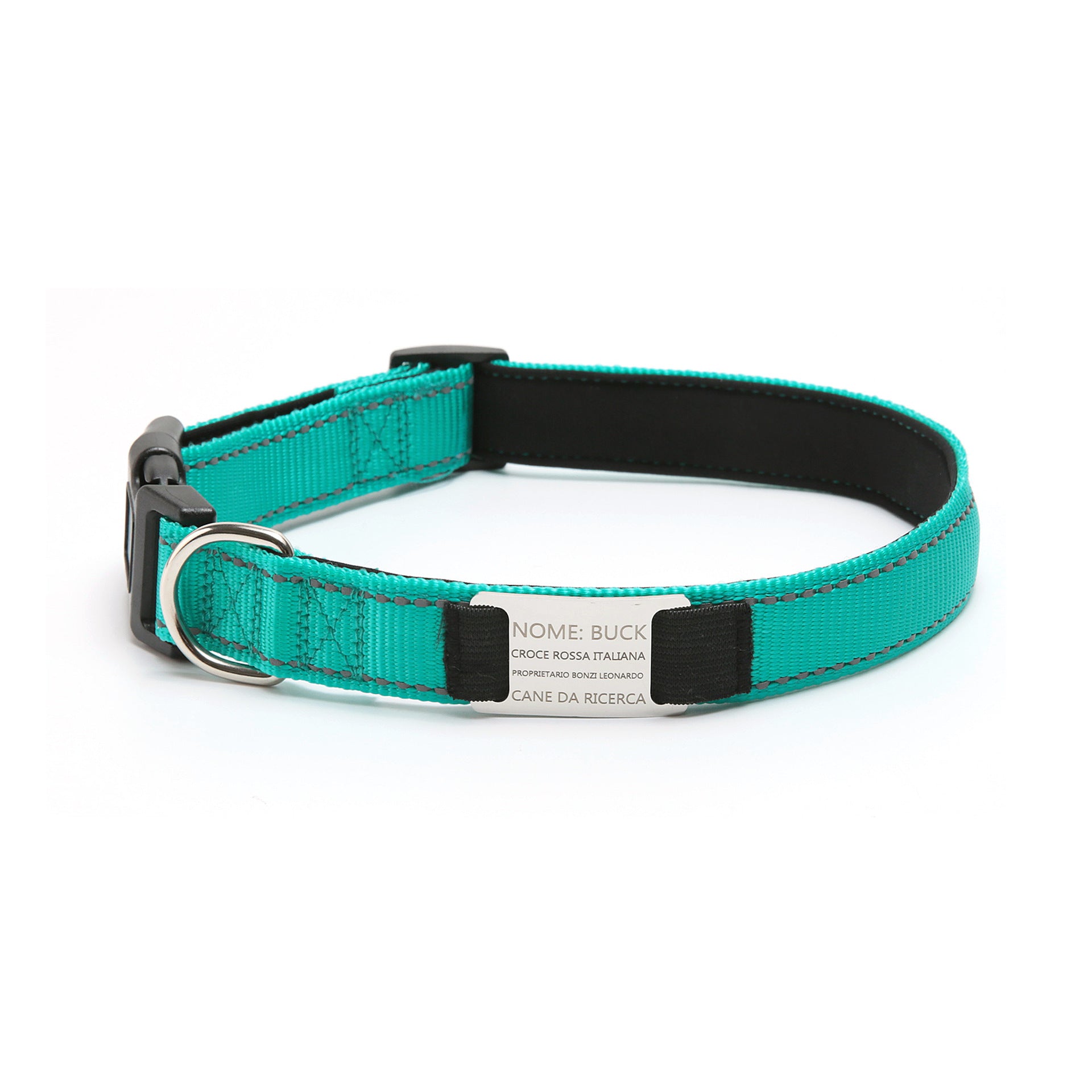 Customized Dog Collar with Engraved Nameplate - Personalized Pet Collars