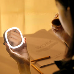 Rechargeable Mini LED Makeup Mirror Portable Beauty Mirror for Travel and Makeup