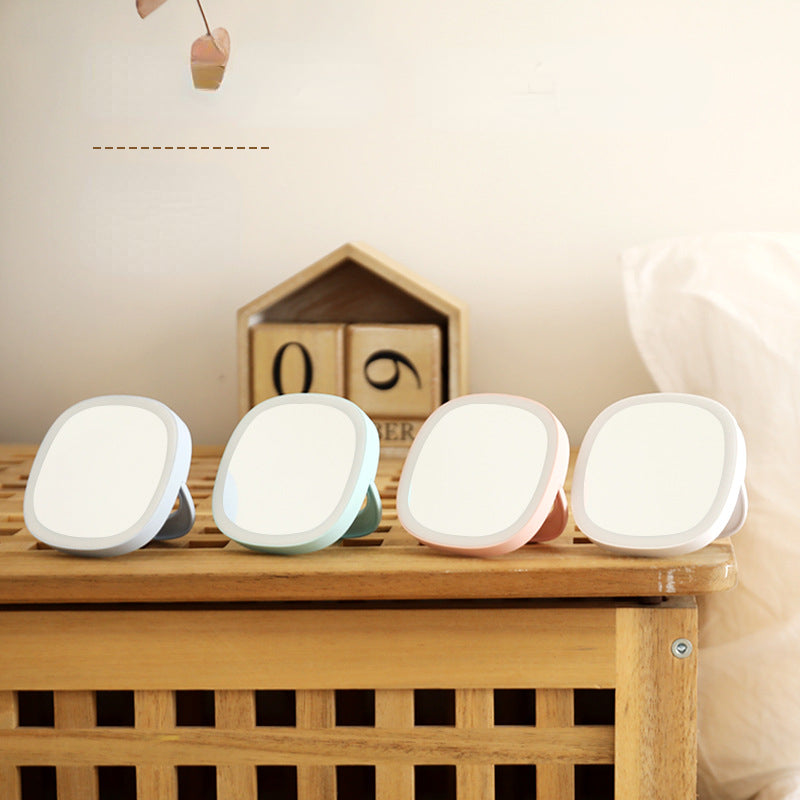 Rechargeable Mini LED Makeup Mirror Portable Beauty Mirror for Travel and Makeup