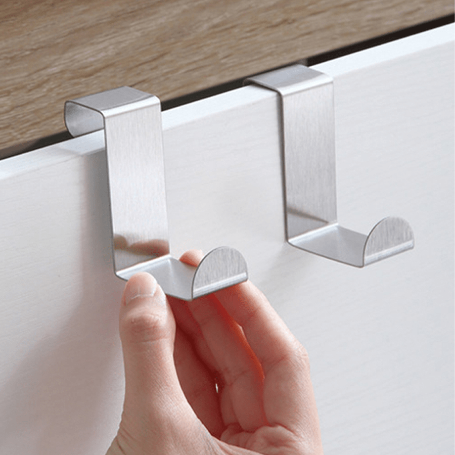 3pcs Punch Stainless Steel Hook Kitchen Storage Rack