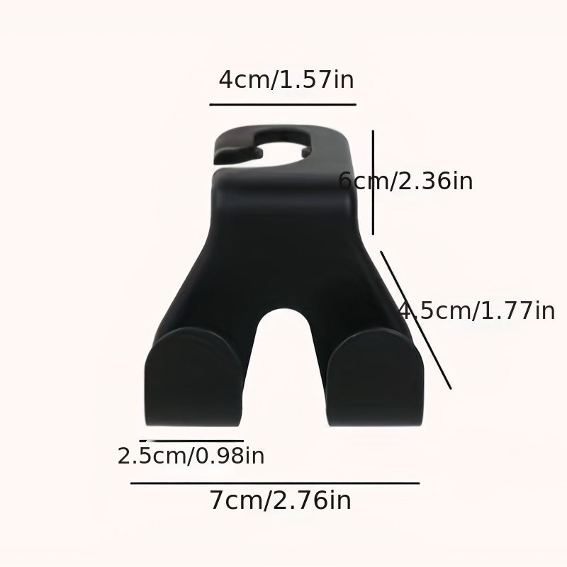 2pcs Car Seat Back Hook Rear Car Mobile Phone Holder