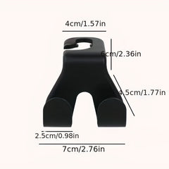 2pcs Car Seat Back Hook Rear Car Mobile Phone Holder