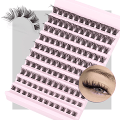 120pcs Wispy Cluster Lashes 8-16mm D Curl