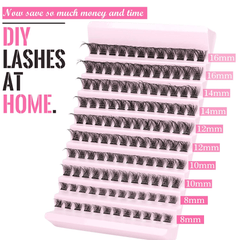 120pcs Wispy Cluster Lashes 8-16mm D Curl