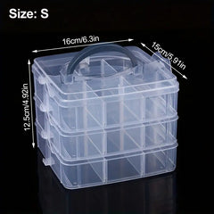3 Tiers Stackable Storage Box Bead Organizers And Storage Container