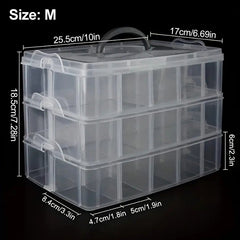 3 Tiers Stackable Storage Box Bead Organizers And Storage Container