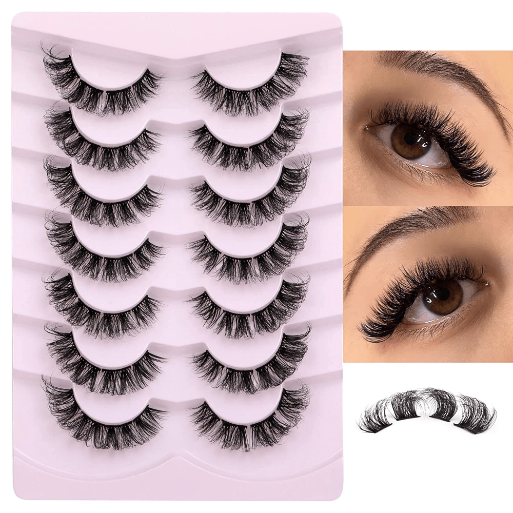 Natural Cluster Lashes Extensions Wispy False Eyelashes DIY Lashes