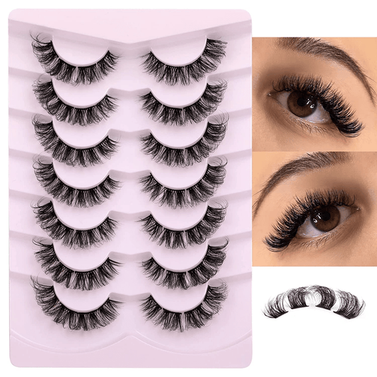 Natural Cluster Lashes Extensions Wispy False Eyelashes DIY Lashes