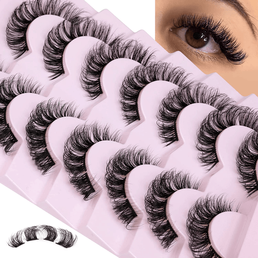 Natural Cluster Lashes Extensions Wispy False Eyelashes DIY Lashes