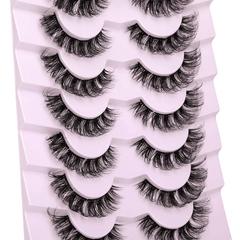 Natural Cluster Lashes Extensions Wispy False Eyelashes DIY Lashes