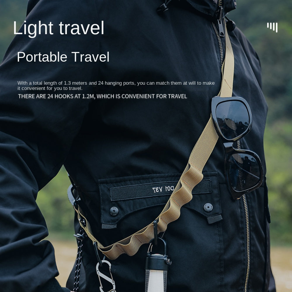 Multifunctional Clothesline Lanyard With Storage Belt