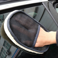 Thick Fleece Lined Car Wash Gloves for Motorcycle Washer