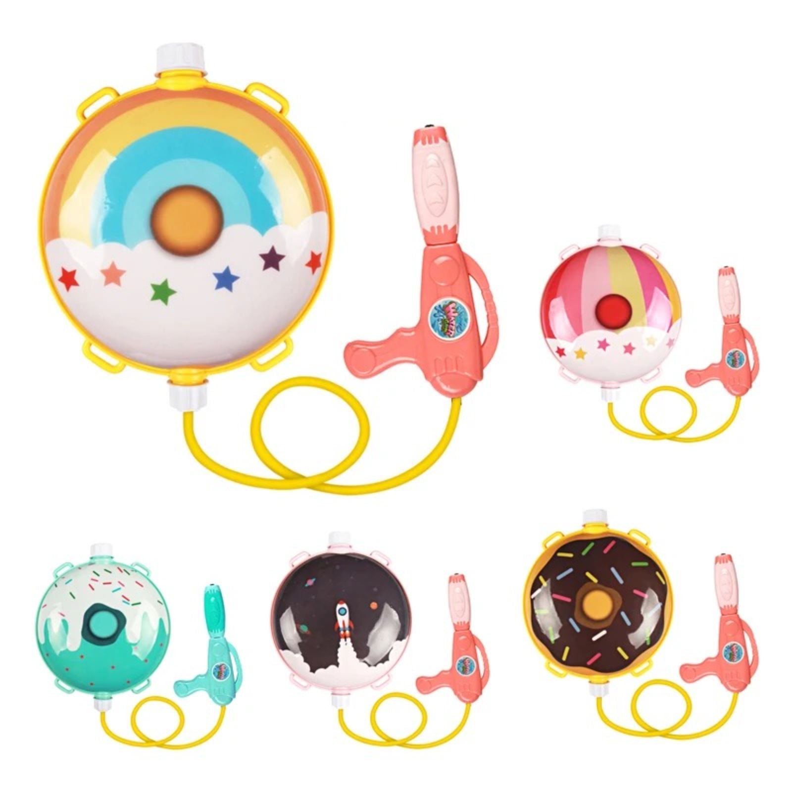 Kids Pull out Backpack Water Gun Toy Summer Beach Splash