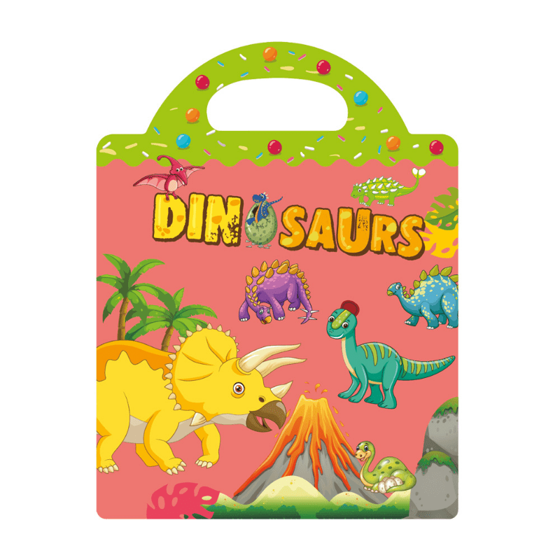 Children's Sticker Book Animals Dinosaurs Maps Scene Sticker Books
