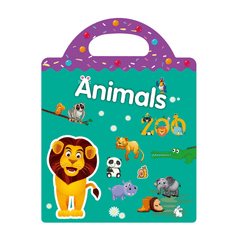 Children's Sticker Book Animals Dinosaurs Maps Scene Sticker Books