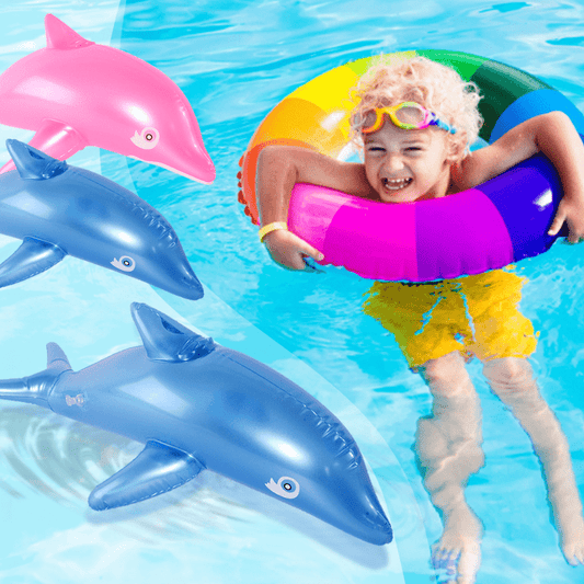 Inflatable Dolphin Fish Beach Swimming Pool Toy for Kids
