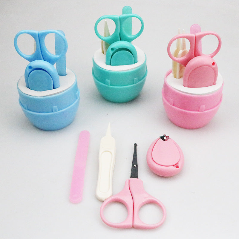 4pcs Cartoon Baby Nail Care Set Infant Nail Clipper Manicure Kit