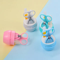 4pcs Cartoon Baby Nail Care Set Infant Nail Clipper Manicure Kit