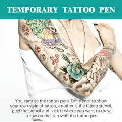 Temporary Tattoo Pen Set Face Body DIY Makeup Halloween
