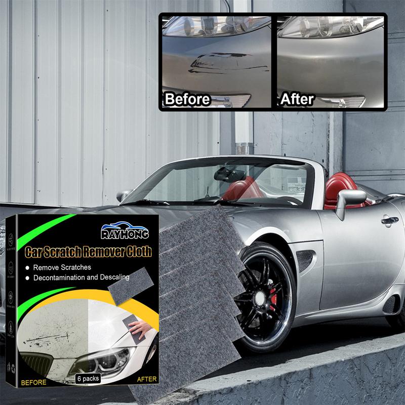 6 Packs Nano Magic Cloth for Easy Car Paint Scratch Repair