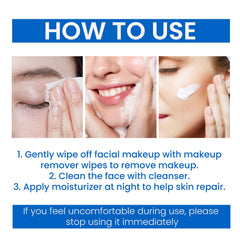 Gentle Makeup Remover Wipes for Face Eyes Lips