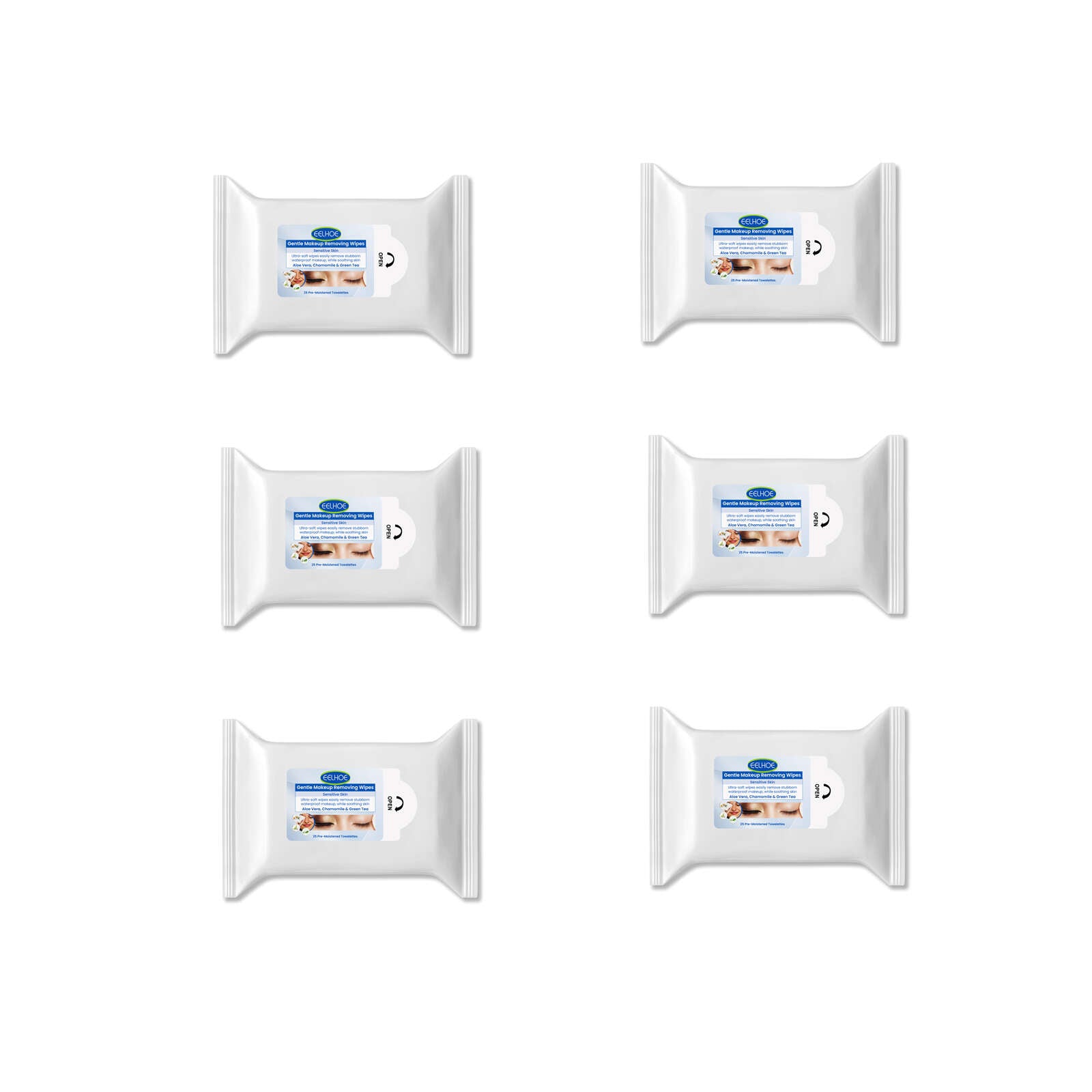 Gentle Makeup Remover Wipes for Face Eyes Lips