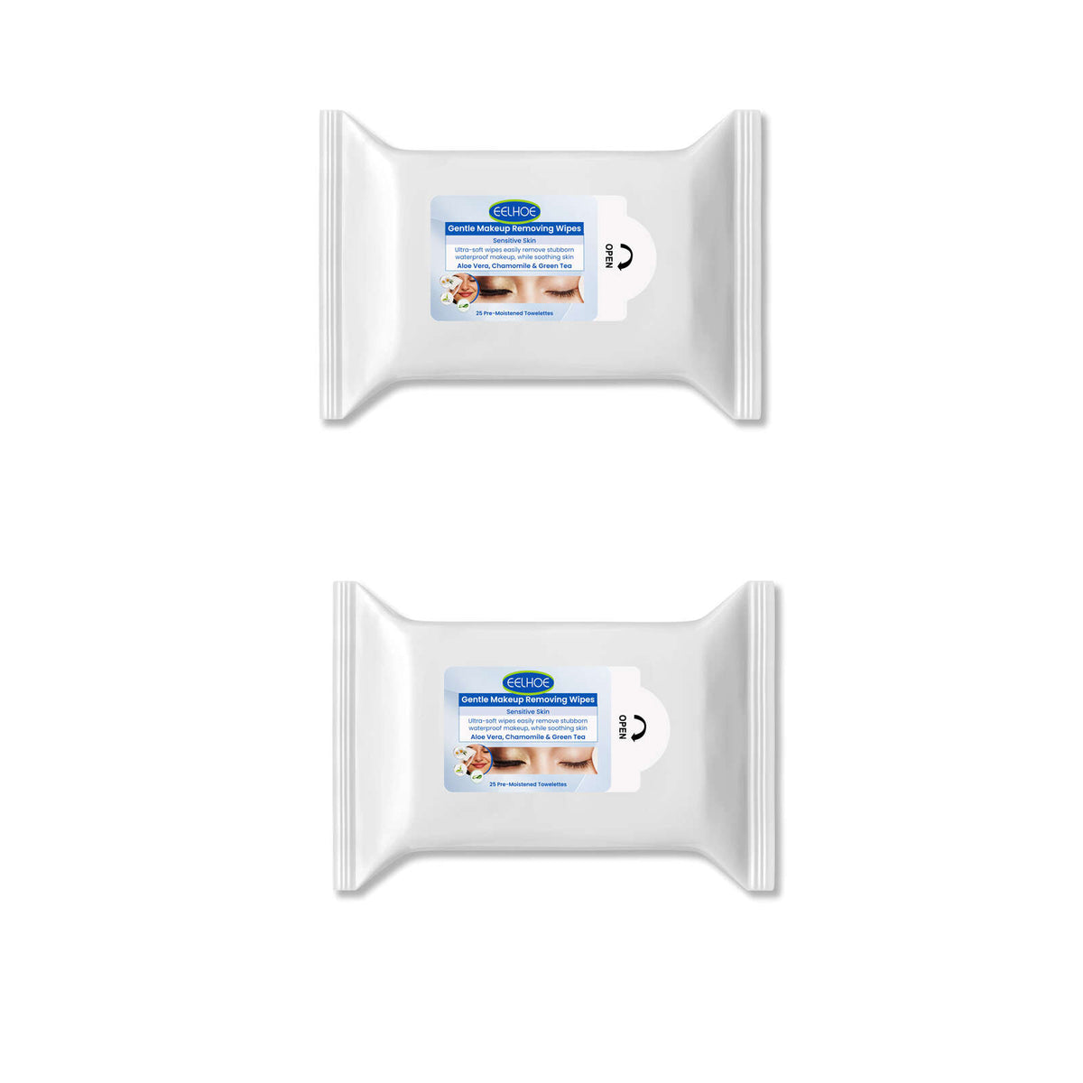 Gentle Makeup Remover Wipes for Face Eyes Lips