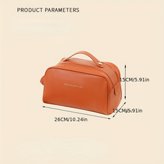Waterproof Pocket Cosmetic Bag Double Zipper Makeup Bag