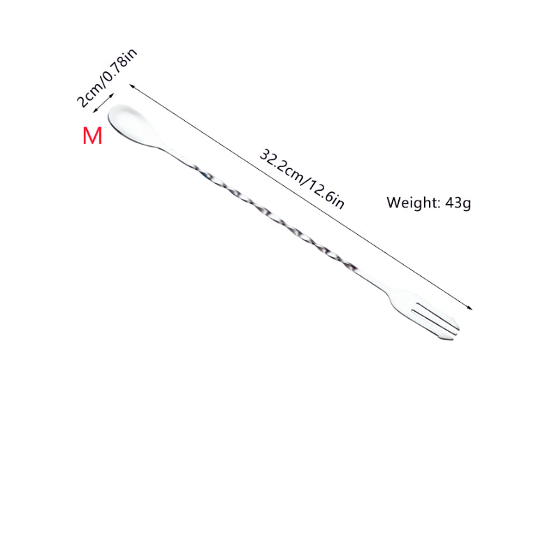 Stainless Steel Bar Spoon for Mixing Home and Kitchen Use
