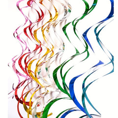 6 Pcs Happy Birthday Hanging Swirls Decoration
