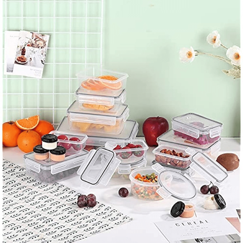 3pcs Transparent Fridge Fresh keeping Box With Lid Refrigerator Storage Box