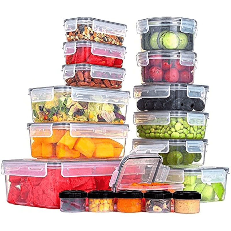 3pcs Transparent Fridge Fresh keeping Box With Lid Refrigerator Storage Box