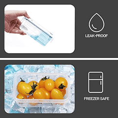 3pcs Transparent Fridge Fresh keeping Box With Lid Refrigerator Storage Box