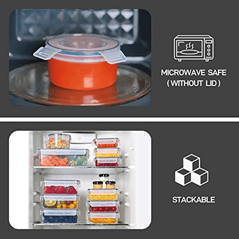 3pcs Transparent Fridge Fresh keeping Box With Lid Refrigerator Storage Box