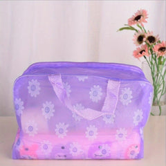 Waterproof Travel Toiletry Bag Portable Flower Pattern Cosmetic Bag