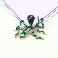 Sparkling Crab Brooch Pin for Men and Women
