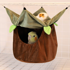 Cozy Bird Nest Hammock Hut for Parakeets Parrots Birds